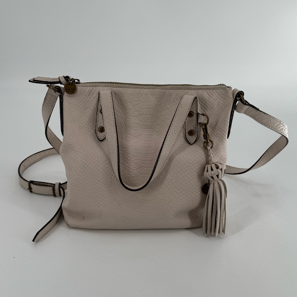 Theโ Sak Ivory Leather Snake Hobo Satchel Tote Crossbody
